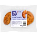 Free Days Bezlepkový rohlík sladký sypaný mákem 2 ks 120 g – Hledejceny.cz
