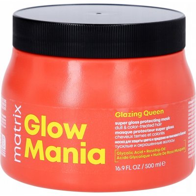 Matrix maska pro barvené vlasy Glow Mania Glazing Queen Super Gloss Protecting Mask 500 ml – Zboží Dáma