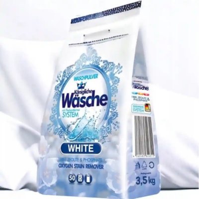 Königliche Wäsche prací prášek White na bílé prádlo 50 PD 3,5 kg – Zbozi.Blesk.cz