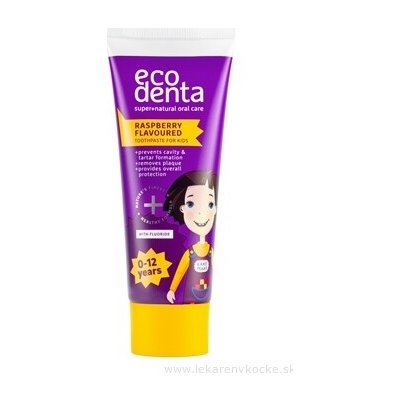 Ecodenta Raspberry Flavoured For Kids dětská s malinovou příchutí 75 ml – Hledejceny.cz