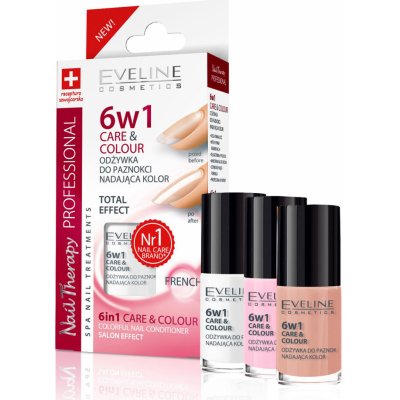 Eveline Cosmetics SOS Nail Therapy vyživující barevný lak na nehty 6v1 NUDE 5 ml