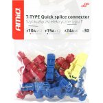 Elektrické rychlospojky, konektory Type-T, 30 ks mix AMIO-02347