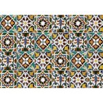 Crearreda samolepicí dekorace hliníkové do kuchyně za sporák Bellacasa zelené dlaždice 67210 Green Tiles (47 x 65 cm) – Zboží Dáma