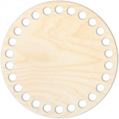 Woody Crafts Přírodní dno na háčkované košíky - Kruh Velikost: 10 cm – Zboží Dáma