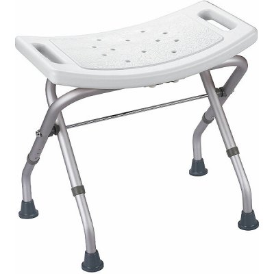 SPIRELLA Sedátko do sprchy SITZ skládací bílé chromovaná ocel 47 cm, do 130 kg – Zboží Mobilmania