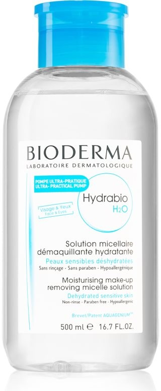 Bioderma Hydrabio H2O micelární čisticí voda s pumpičkou 500 ml od 525 Kč -  Heureka.cz