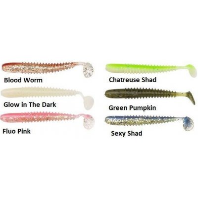 Berkley Urban T-Tail Soft 6 cm Blood Worm 1 ks