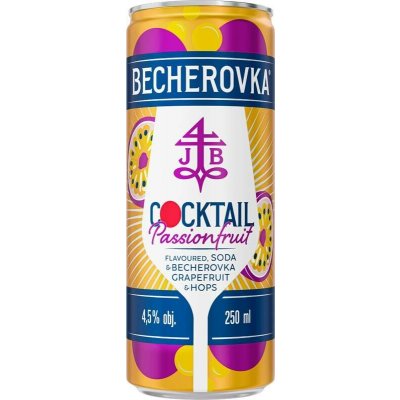 Becherovka Passionfruit 4,5% 0,25 l (plech) – Hledejceny.cz
