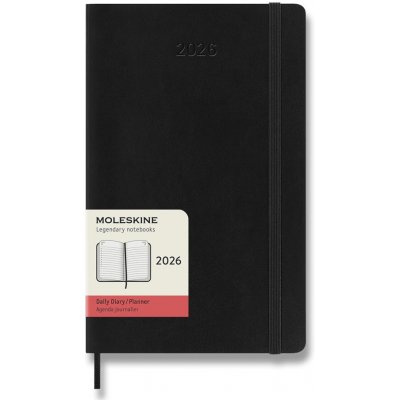 Moleskine A5 denní 2026 černý – Zboží Dáma