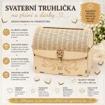 Svatební truhlička na přání a dárky | Dřevěná truhlička z překližky – Hledejceny.cz