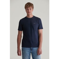 Gant TEXTURED RIB SS TSHIRT modrá