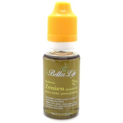 4betterlife Ženšen čínský tinktura květ a kořen double shot 20 ml – Hledejceny.cz