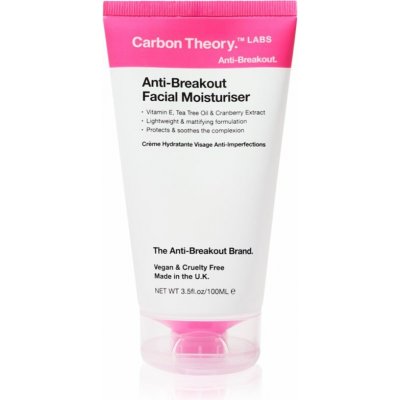 Carbon Theory Anti-Breakout Facial Moisturiser hydratační krém na obličej proti nedokonalostem pleti 100 ml – Zboží Dáma