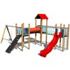 Dětské hřiště Playground System HŘIŠTĚ se skluzavkou a houpačkou 4U306D-15