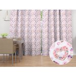 Biante Dekorační závěs PML-037 Růžová cukrárna 145x190 cm – Hledejceny.cz