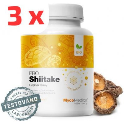 MycoMedica Shiitake PRO 3 x 90 kapslí – Hledejceny.cz