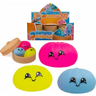 Squishy Dumpling antistresový mačkací knedlík v bambusovém košíku Náhodně – Hledejceny.cz