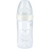 NUK NEW CLASSIC láhev LOVE PP bílá 150ml