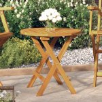 OMAXI 142530 Bistro stůl Ø 46 x 47 cm masivní akáciové dřevo – Hledejceny.cz