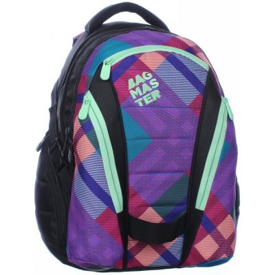 Bagmaster Bag 0115 A studentský batoh fialová – Zboží Mobilmania