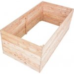 Rojaplast Záhon vyvýšený dřevěný Premium 135 x 70 x 50 cm přírodní modřín – Zboží Dáma