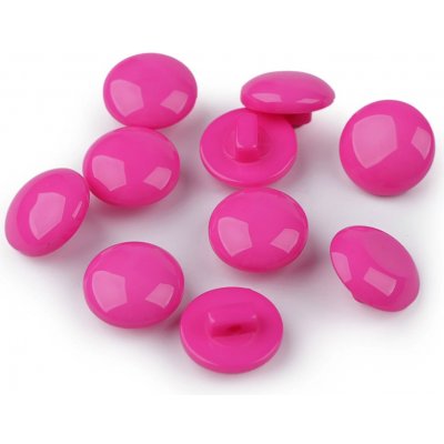 Knoflík plastový spodní přišívání 12,5mm - tmavší růžová – Hledejceny.cz