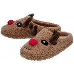 esmara dámská vánoční domácí obuv hnědá – Zboží Dáma
