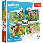 TREFL Mickey Mouse: Krásný den 4v1 35,48,54,70 dílků – Sleviste.cz