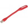 Nabíječky k GPS Silikonová LED lampička do USB 5V 1,2W, 6 LED, 170x18,5x9mm, červená