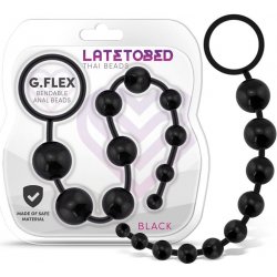 LateToBed G.Flex Bendable Thai Anal Beads Black