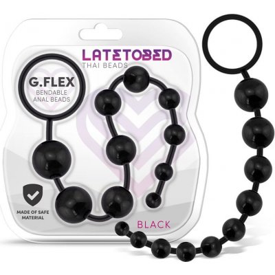 LateToBed G.Flex Bendable Thai Anal Beads Black – Hledejceny.cz