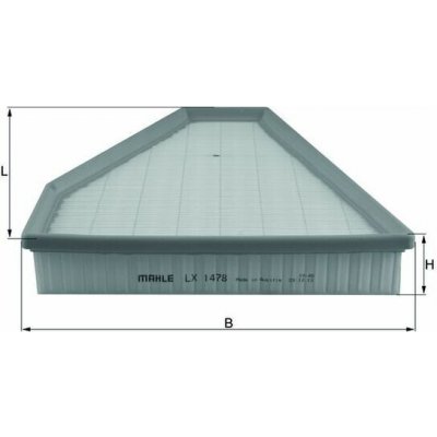 MAHLE ORIGINAL Vzduchový filtr LX1478 – Hledejceny.cz