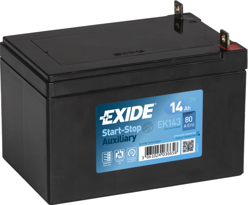 Exide Start-Stop AGM 12V 14Ah 80A EK143