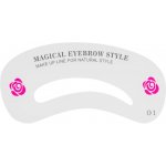 Lash Brow Eyebrow Stencil šablony na obočí 24 ks – Zboží Dáma