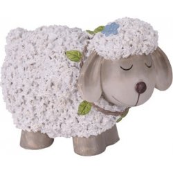 Jarní ovečka – bílá 12 cm Sezónkovo