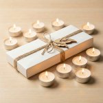 Elegantní dárkové balení čajových svíček – Zbozi.Blesk.cz