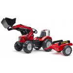 FALK Traktor Mc Cormick Red Pedal s přívěsem – Zboží Mobilmania
