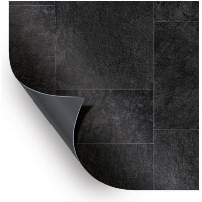 AVfol Relief - 3D Black Marmor Tiles; 1,65 m metráž – Zboží Mobilmania