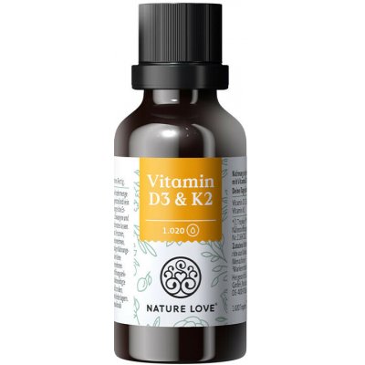 Nature Love Vitamin D3 + K2 K2VITAL kapky 30 ml – Hledejceny.cz