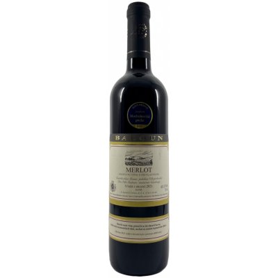 Baloun Merlot výběr z hroznů 2021 12% 0,75 l (holá láhev) – Zbozi.Blesk.cz