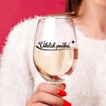 Ahome CZ Čirá sklenice na víno Úklid počká 450 ml – Zboží Mobilmania