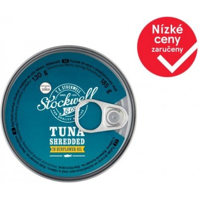 Stockwell & Co. Tuňák drcený ve slunečnicovém oleji a nálevu 185 g – Zboží Dáma
