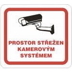 Samolepka Prostor střežen kamerovým systémem, 9 x 9 cm – Zboží Dáma