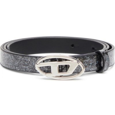 Diesel opasek OVAL D LOGO B-1DR 15 BELT černá – Zboží Dáma