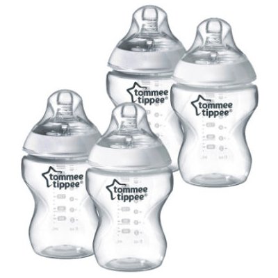 Tommee Tippee láhve blíže k nature 4 x antikolikové průhledné 260ml – Zbozi.Blesk.cz