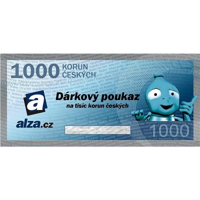 Elektronický dárkový poukaz Alza.cz na nákup zboží v hodnotě 1000 Kč – Zbozi.Blesk.cz