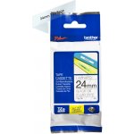 Brother TZE-151, černý tisk průsvitný podklad, 8m x 24mm – Zboží Dáma