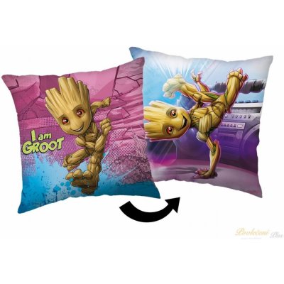 Jerry Fabrics Polštář Groot I am Groot 40x40 – Zbozi.Blesk.cz