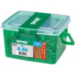 Vrut Spax s válcovou hlavou do terasových desek T-Star plus s pohonem O 5 mm x 50 mm, 230 kusů – Hledejceny.cz