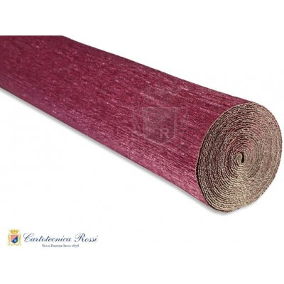 Italský krepový papír Cartotecnica Rossi 180g (50 x 250cm) metalická-růžová 810 – Zboží Mobilmania